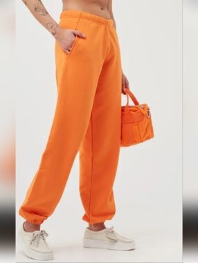 Heron Preston For‎ Calvin Klein Bright Orange Jogger Pant. Size L.